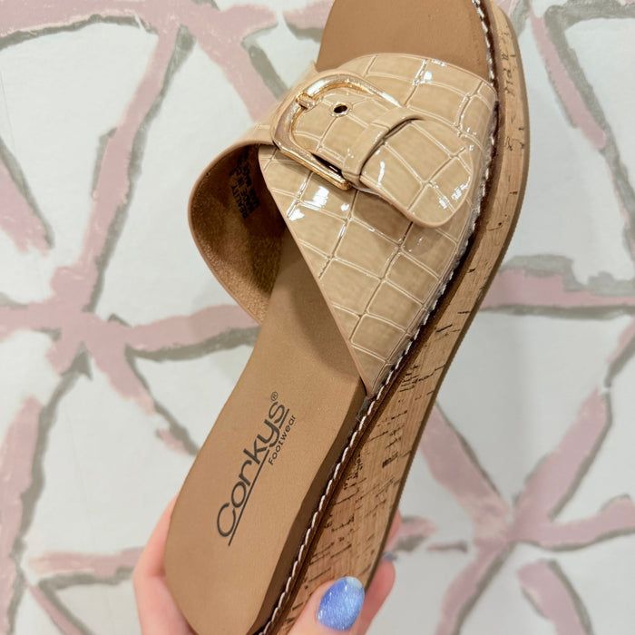 Reality (Tan Croc) Wedge