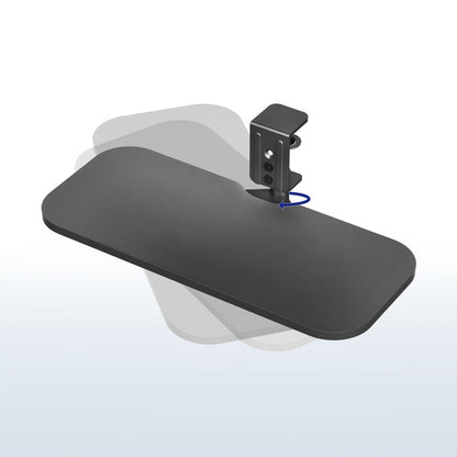 Single Clamp Rotating Keyboard Tray