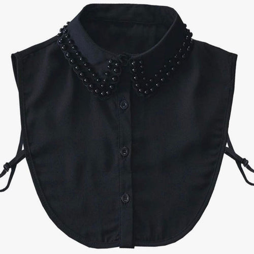 Small Black Pearl Dickey Collar