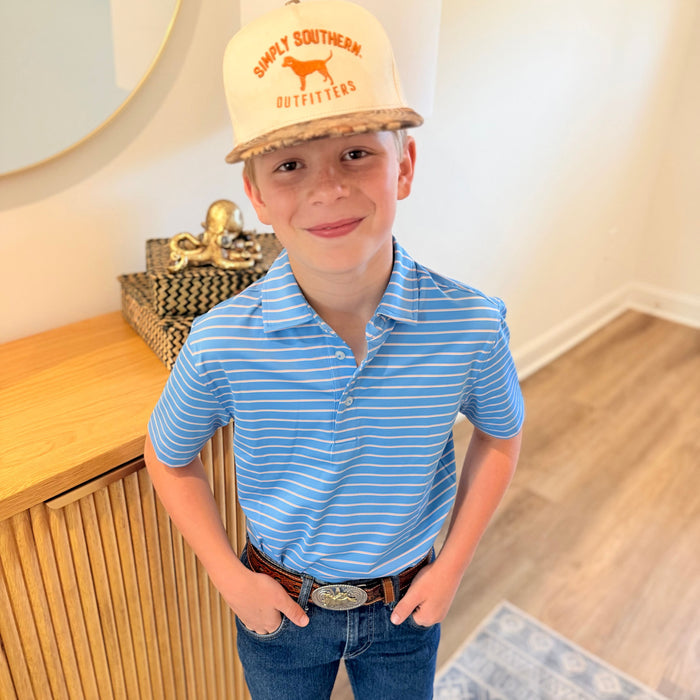Stripe Youth Polo