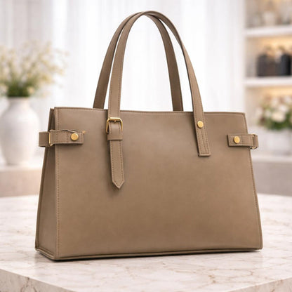Structured Leather Handbag