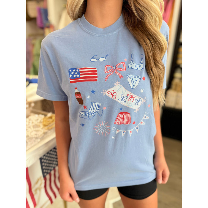 Summertime USA Graphic Tee