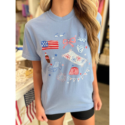 Summertime USA Graphic Tee