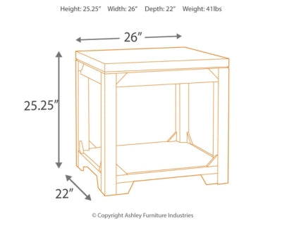 T745-3(5) - END TABLE - BLR WH