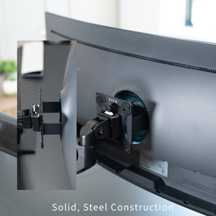 VESA Adapter Designed for Compatible Samsung Neo G9 and Odyssey G9 (models LS49AG952NNXZA, LC49G95TSSNXZA, LC49G97TSSNXDC, LS57CG952NNXZA), allowing your non VESA compatible monitor to be mounted to a stand of your choice