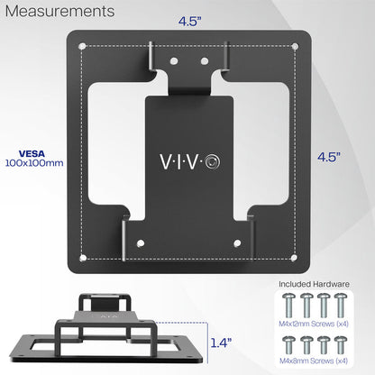 A black VESA adapter designed for a Samsung OLED G9 monitor.