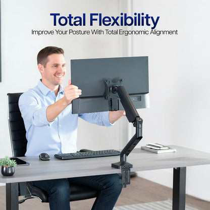 Showing the flexibility options with the VESA Adapter for Compatible HP Monitors