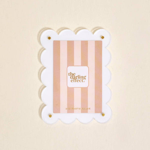 White Mini Acrylic Picture Frame Magnet