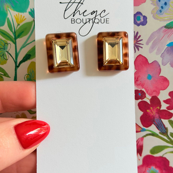 Whitley Rectangle Earring